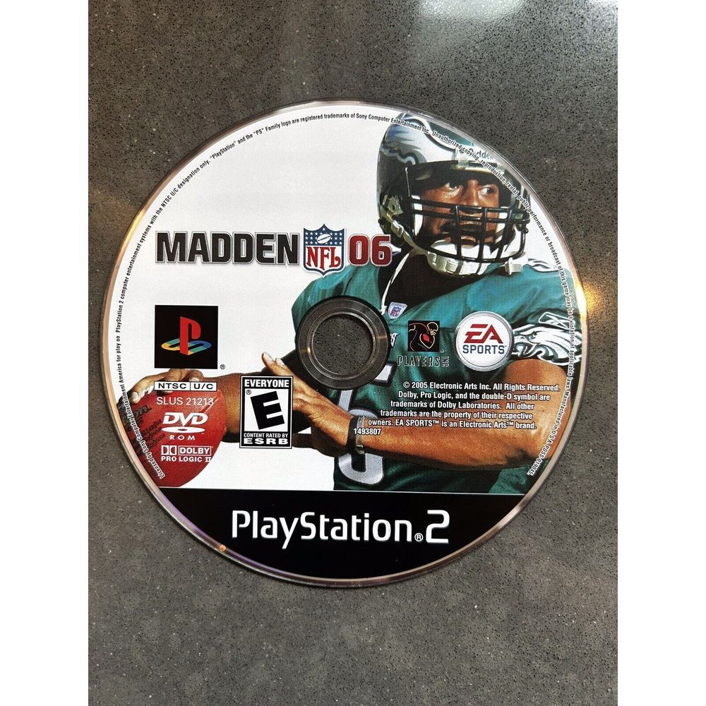 Madden NFL 06 - Sony PlayStation 2 Game‎ No Case Or Manual
